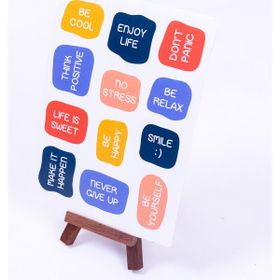 Bimotif A5 2 Sayfa Eğlenceli Yazılar Sticker Seti
