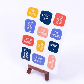 Bimotif A5 2 Sayfa Eğlenceli Yazılar Sticker Seti