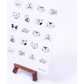 Bimotif A5 2 Sayfa Evcil Hayvanlar Doddle Sticker Seti