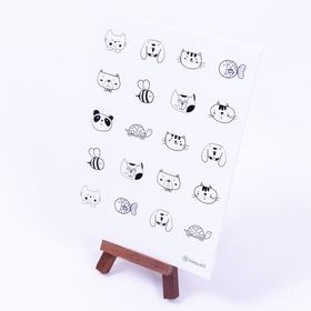 Bimotif A5 2 Sayfa Evcil Hayvanlar Doddle Sticker Seti