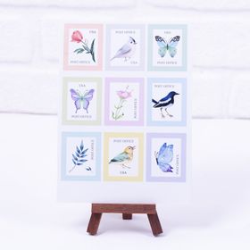 Bimotif A5 2 Sayfa Karışık Figürlü Renkli Pul Sticker Seti