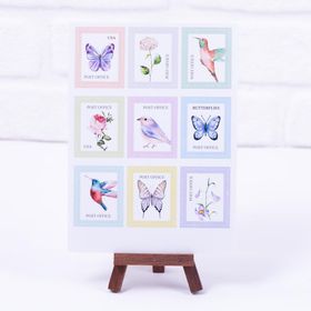 Bimotif A5 2 Sayfa Karışık Figürlü Renkli Pul Sticker Seti