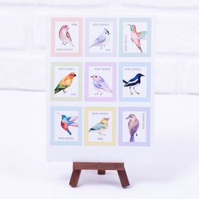 Bimotif A5 2 Sayfa Kuş Figürlü Renkli Pul Sticker Seti