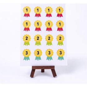 Bimotif A5 2 Sayfa Renkli Rozet Sticker Seti