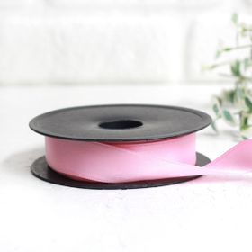 Bimotif Açık Pembe 25 mm 10 m Saten Kurdele