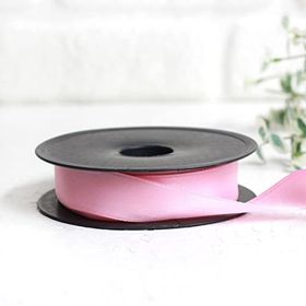 Bimotif Açık Pembe 25 mm 10 m Saten Kurdele