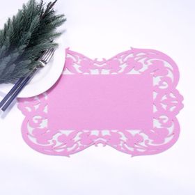 Bimotif Açık Pembe Keçe Flower 27x44 cm 1 Adet Amerikan Servis