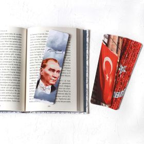 Bimotif Atatürk ve Bayrak Temalı 3 Adet Kitap Ayracı Seti