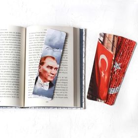 Bimotif Atatürk ve Bayrak Temalı 3 Adet Kitap Ayracı Seti