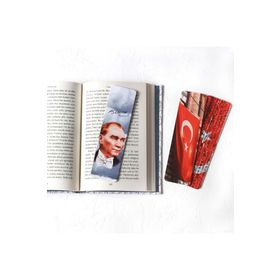 Bimotif Atatürk ve Bayrak Temalı 3 Adet Kitap Ayracı Seti
