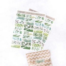 Bimotif Bant Botanical 2 Sayfa Şekilli Sticker
