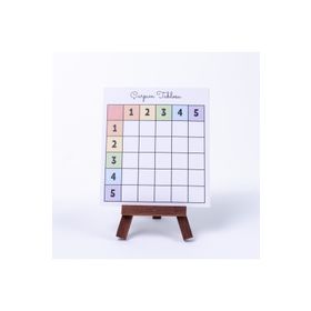 Bimotif Basit Çarpım Tablosu Alıştırmalı 12x13 cm 5 Adet Çalışma Kartı