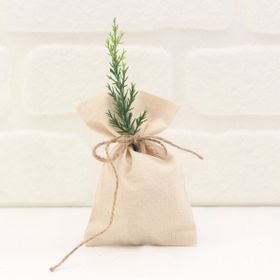 Bimotif Düz Krem Ham 10x15 cm 10 Adet Bez Kese