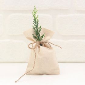Bimotif Düz Krem Ham 10x15 cm 10 Adet Bez Kese