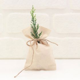 Bimotif Düz Krem Ham 10x15 cm 10 Adet Bez Kese