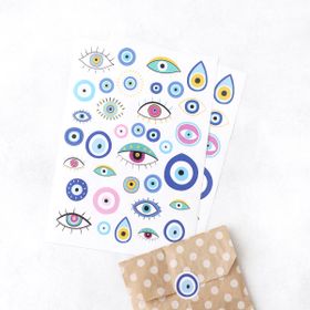 Bimotif Evil Eye 2 Sayfa Şekilli Sticker