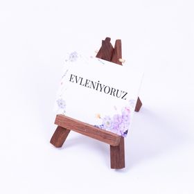 Bimotif Evleniyoruz 6.5x8.5 cm 10 Adet Tebrik Kartı