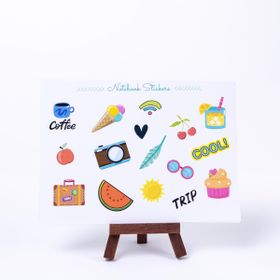 Bimotif Holiday A5 2 Sayfa Renkli Notebook Sticker Seti