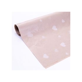 Bimotif Kalp 70x100 cm 100 Adet Kraft Paket Kağıdı