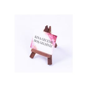 Bimotif Kına Geceme Hoş Geldiniz 6.5x8.5 cm 10 Adet Tebrik Kartı