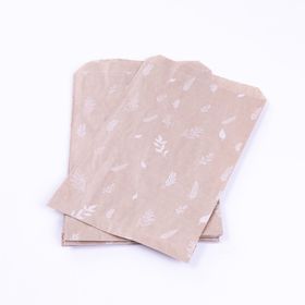 Bimotif Kraft 18x30 10 Adet Yaprak Desenli Kese Kağıdı