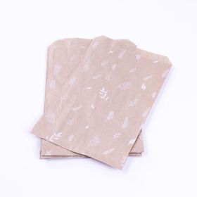Bimotif Kraft 18x30 100 Adet Yaprak Desenli Kese Kağıdı