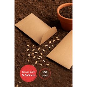 Bimotif Kraft 5.5x9 cm 100 Adet Tohum Zarfı