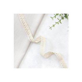 Bimotif Krem Pamuk 1.7 cm 5 m Dantel Şerit