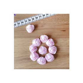 Bimotif M357111 Açık Pembe 2 cm 10 Adet Saten Gül