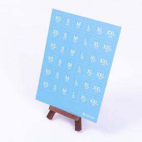 Bimotif Mavi A5 2 Sayfa Beden Ölçüleri Sticker Seti