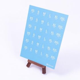 Bimotif Mavi A5 2 Sayfa Beden Ölçüleri Sticker Seti