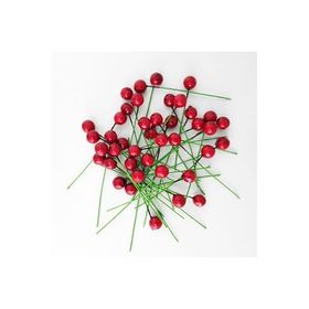 Bimotif Mini Telli Berry Kırmızı 100 Adet Süs