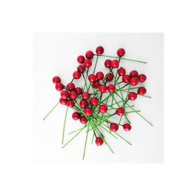 Bimotif Mini Telli Berry Kırmızı 20 Adet Süs