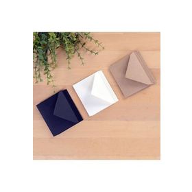 Bimotif Minik 7x9 cm 15 Adet Kraft + Krem + Siyah Zarf Seti