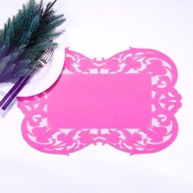 Bimotif Pembe Keçe Flower 27x44 cm Amerikan Servis