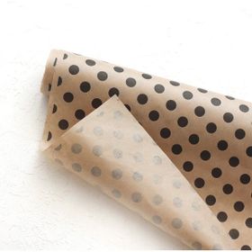 Bimotif Puantiye 70x100 cm 100 Adet Siyah Paket Kağıdı