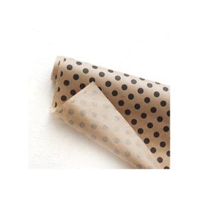 Bimotif Puantiye 70x100 cm 100 Adet Siyah Paket Kağıdı