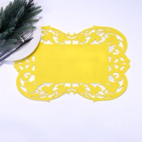 Bimotif Sarı Keçe Flower 27x44 cm 1 Adet Amerikan Servis