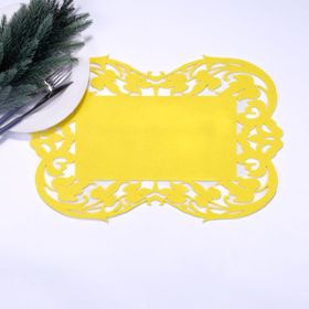Bimotif Sarı Keçe Flower 27x44 cm 1 Adet Amerikan Servis