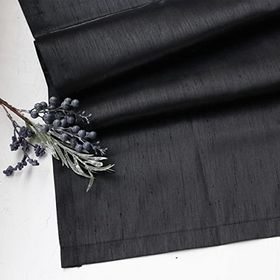 Bimotif Siyah 47x170 cm Dertsiz Osmanlı İpeği Runner