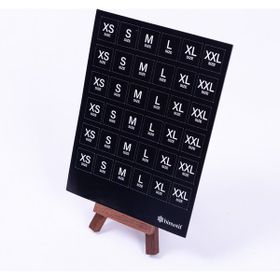 Bimotif Siyah A5 2 Sayfa Beden Ölçüleri Sticker Seti