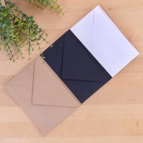 Bimotif Standart 13x18 cm 15 Adet Kraft + Beyaz + Siyah Zarf Seti