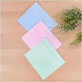 Bimotif Standart 13x18 cm 6 Adet Açık Mavi + Açık Pembe + Su Yeşili Zarf Seti