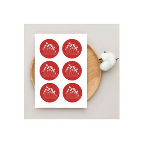 Bimotif T4169 7.8 x 7.8 cm 2 Sayfa Kalp Çubukları Sticker