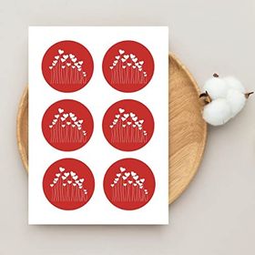 Bimotif T4169 7.8 x 7.8 cm 2 Sayfa Kalp Çubukları Sticker
