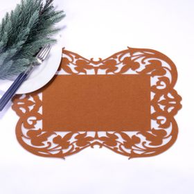 Bimotif Tarçın Keçe Flower 27x44 cm 1 Adet Amerikan Servis