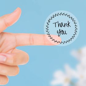 Bimotif Thank You 1 Sayfa Şeffaf Sticker