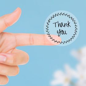 Bimotif Thank You 1 Sayfa Şeffaf Sticker