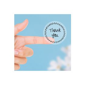 Bimotif Thank You 1 Sayfa Şeffaf Sticker