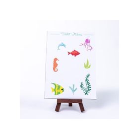 Bimotif Underwater A5 2 Sayfa Renkli Şekilli Tablet Sticker Seti